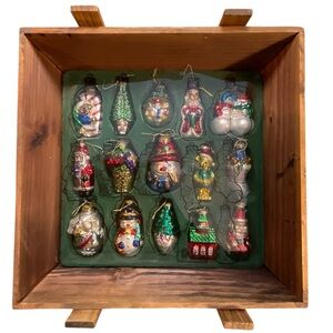 Thomas Pacconi 30 Christmas Ornaments Hand Blown Glass